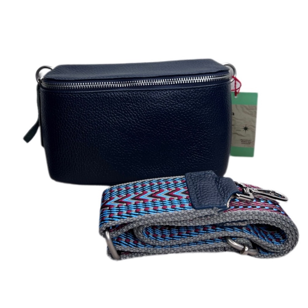 Crossbody bag, belt bag, “Amanu” 9x5 Black, Blue, Brown, Grey, Green.